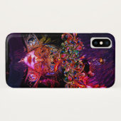 仮装ボール美しいマスクゴシック色パープルブラック Case-Mate iPhoneケース (裏面(横))