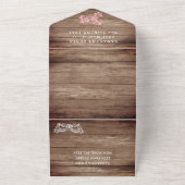 仮装マスクさくらんぼブロッサムウッドキンセアニェラ オールインワン招待状 (外側)