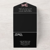 仮装マスクさくらんぼブロッサムピンクキンセアニェラ オールインワン招待状 (外側)