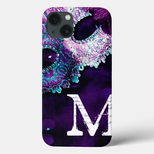 仮装マスクのコスチュームHALLOWEモノグラムIPADケース Case-Mate iPhoneケース (裏面)