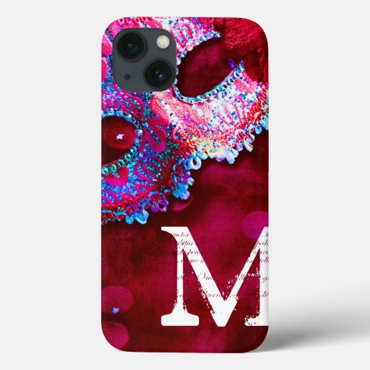 仮装マスクのコスチュームHALLOWEモノグラムIPADケース Case-Mate iPhoneケース (裏面)