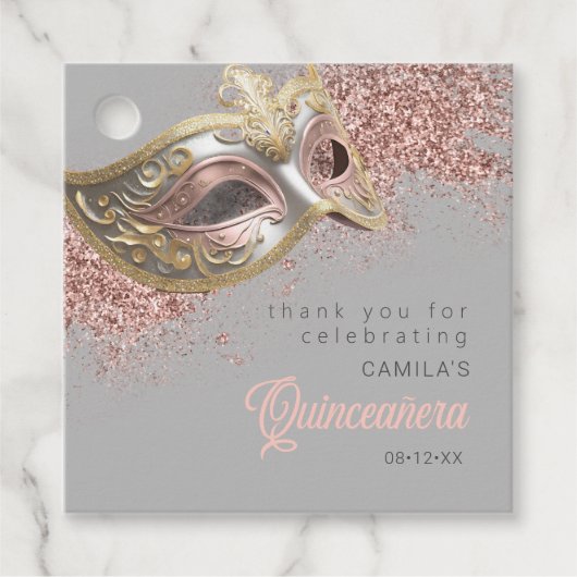 仮装マスクキンセアニェラバラ金ゴールドID1031 フェイバータグ (正面)