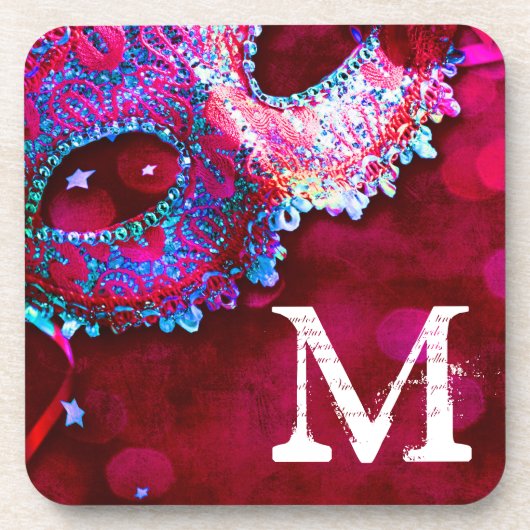 仮装マスクコスチュームHal Monogramドリンクコースター コースター (正面)