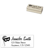 仮装マスクドラマクラブシアターシアターアドレス ラバースタンプ (押印)