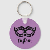 仮装マスクパーソナライズされたキーチェーン キーホルダー (正面)