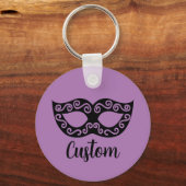 仮装マスクパーソナライズされたキーチェーン キーホルダー (正面)