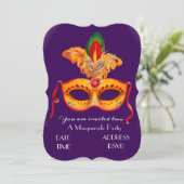 仮装マスクパーティー仮装ボール 招待状 (スタンド正面)