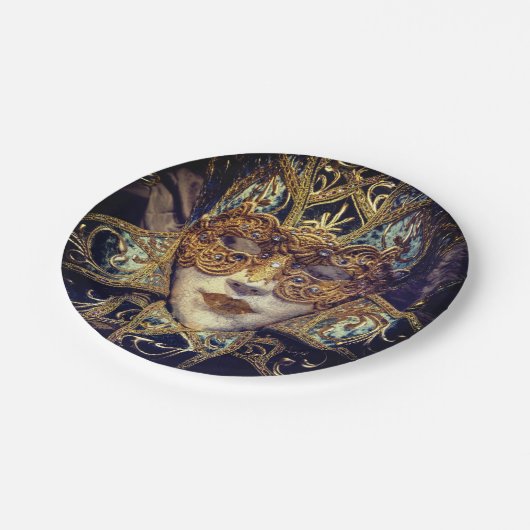 仮装マスクビクトリアンゴシックエレガント体 ペーパープレート (アングル)