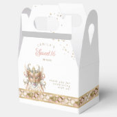 仮装マスクモチーフハーレクインバラ金ゴールドID1032 フェイバーボックス (オープン)