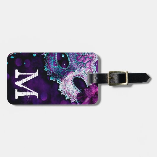 仮装マスク仮装ハロモノグラム荷物タグ ラゲッジタグ (正面横)