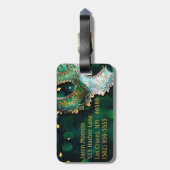 仮装マスク仮装ハロモノグラム荷物タグ ラゲッジタグ (裏面縦)