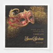 仮装マスク甘い16赤金ゴールドID1032 (正面)