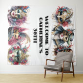 仮装マスク男性女性ベネチアンカーニバルマスク タペストリー (インサイチュ(横))