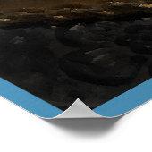 仮装マスク笑いラブダンスプリント ポスター (角)