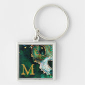 仮装マスク衣装ハロウィンマーディキーチェーン キーホルダー (正面)