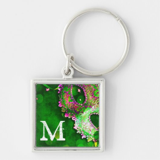 仮装マスク衣装ハロウィンマーディキーチェーン キーホルダー (正面)