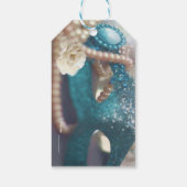 仮装マスク&パールレインボーパーティーのお願い ギフトタグ (裏面)