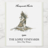 仮装メルロ ワインラベル (シングルラベル)