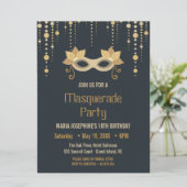仮装モダン誕生日パーティーの招待 (スタンド正面)