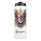 仮装モチーフキンセアニェラパープル金ゴールドID1031 タンブラー (正面)