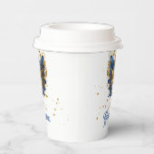 仮装モチーフキンセアニェラブルー金ゴールドID1031 紙コップ (右)