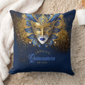 仮装モチーフキンセアニェラブルー金ゴールドV2 ID1031 クッション (ブランケット)