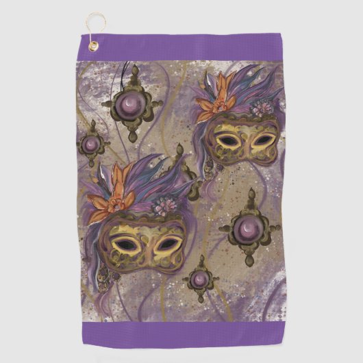 仮装ヴェネツィアアート ゴルフタオル (正面)