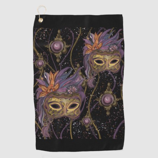 仮装ヴェネツィアアート ゴルフタオル (正面)