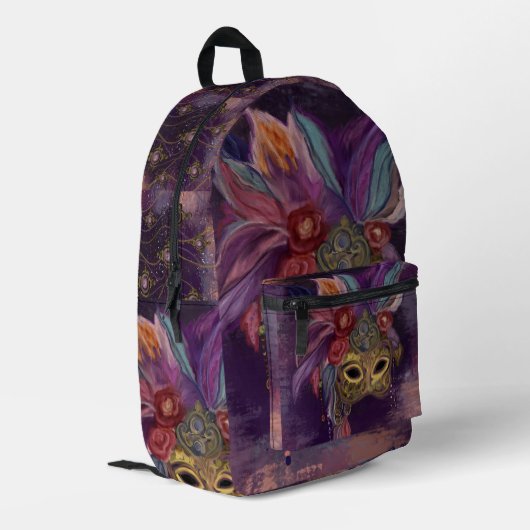 仮装ヴェネツィアアート プリントバックパック (裏面左端)