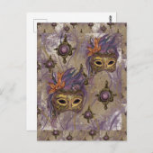 仮装ヴェネツィアアート ポストカード (正面/裏面)