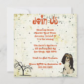 仮装動物ハロウィーン招待状 招待状 (裏面)