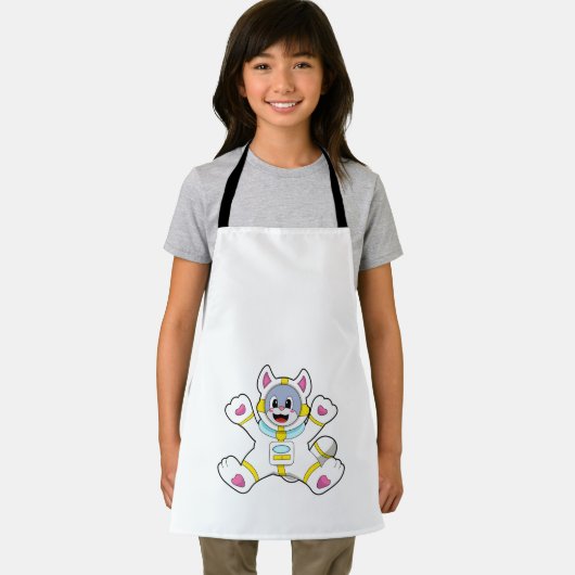 仮装宇宙飛行士の猫 エプロン (インサイチュ)