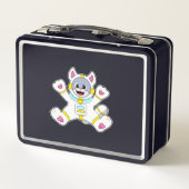 仮装宇宙飛行士の猫 メタルランチボックス (裏面)
