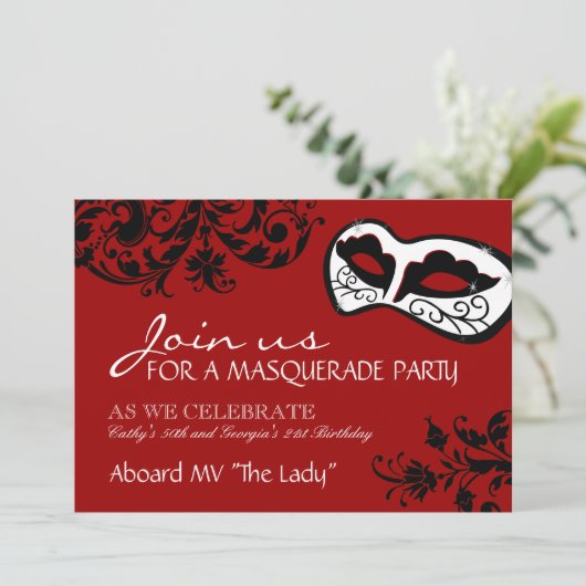 仮装招待状 招待状 (スタンド正面)