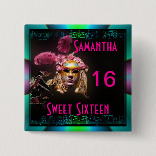 仮装舞踏会のsweet sixteen 缶バッジ