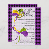 仮装舞踏会 招待状 (正面/裏面)