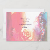 仮装舞踏会、金属製金ゴールド 案内状 (裏面)