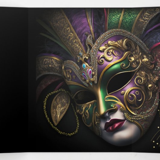 仮装金ゴールドスターキンセアニェラパーティの招待状 三つ折り招待状 (内部中)