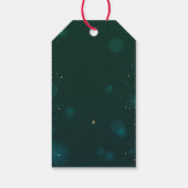 仮装金ゴールドダイヤモンドグリーンスウィート16 ギフトタグ (裏面)