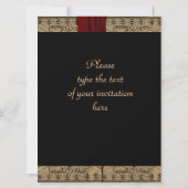 仮装飾/マルディグラの招待テンプレート 招待状 (裏面)