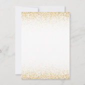 仮装21歳の誕生日金ゴールドマスク 招待状 (裏面)