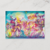 仮装,ベネチアンマスク,ダンス,音楽,劇場 名刺 (裏面)