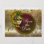 仮装 – SRFによる仮装パーティの招待状 セーブザデート (正面/裏面)