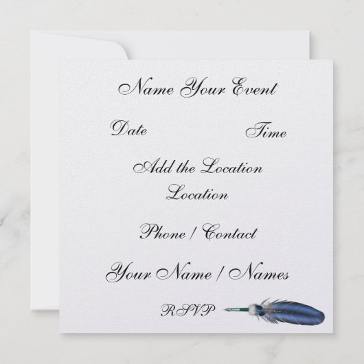 仮装 – SRFによる仮装パーティの招待状 セーブザデート (裏面)