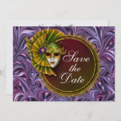 仮装 – SRFによる仮装パーティの招待状 セーブザデート (正面/裏面)