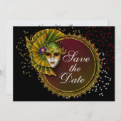 仮装 – SRFによる仮装パーティの招待状 セーブザデート (正面/裏面)