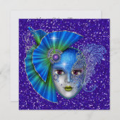 仮装 – SRFによる仮装パーティの招待状 招待状 (正面/裏面)