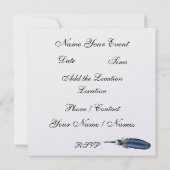 仮装 – SRFによる仮装パーティの招待状 招待状 (裏面)