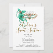 仮装Sweet sixteen誕生パーティーの招待 招待状 (正面)