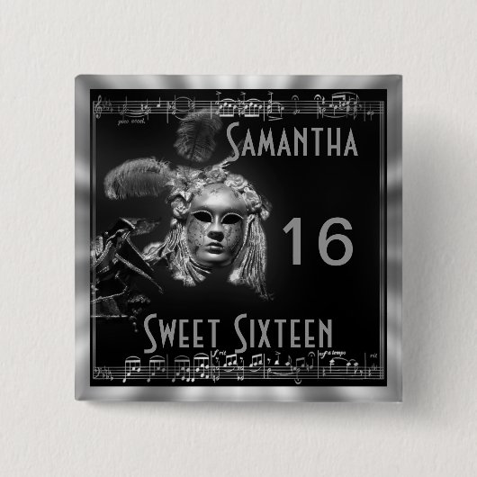 仮装sweet sixteen 缶バッジ (正面)